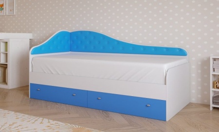 Кровать с Ящиками Рада №1 с Матрасом в Подарок/Разные Цвета