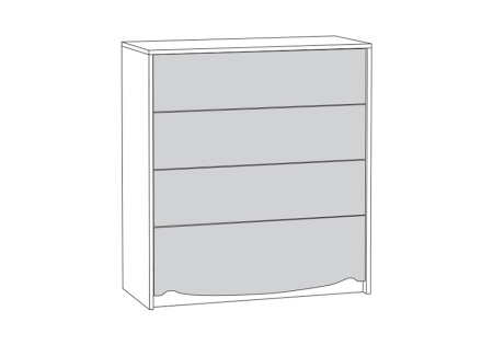 Комод Флоренция 10.102 ясень анкор